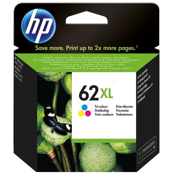 Original Druckerpatrone HP 62XL color (C2P07AE)