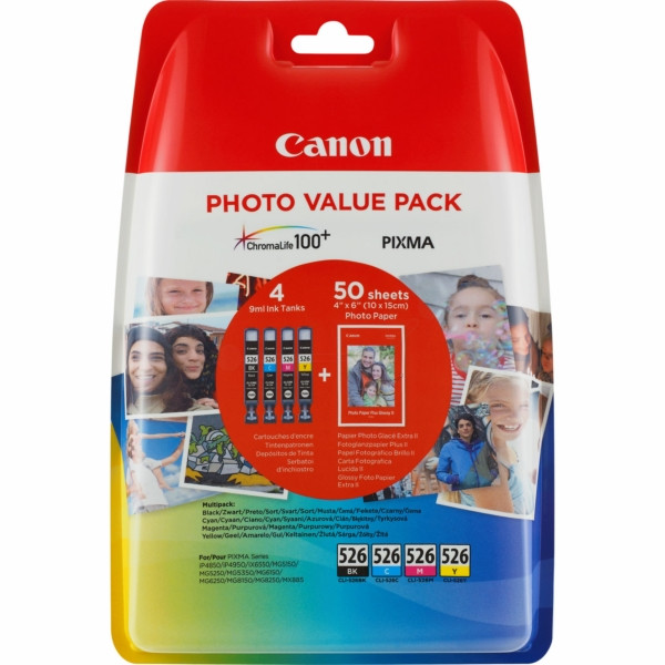 Original Tintenpatronen Canon CLI-526 multipack (4540B017)