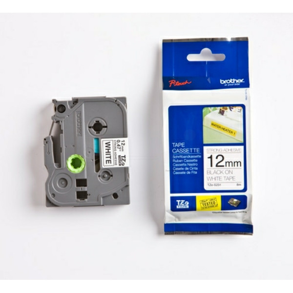 Original Schriftbandkassette Brother TZE-S231 schwarz auf weiß (12mm x 8m) 