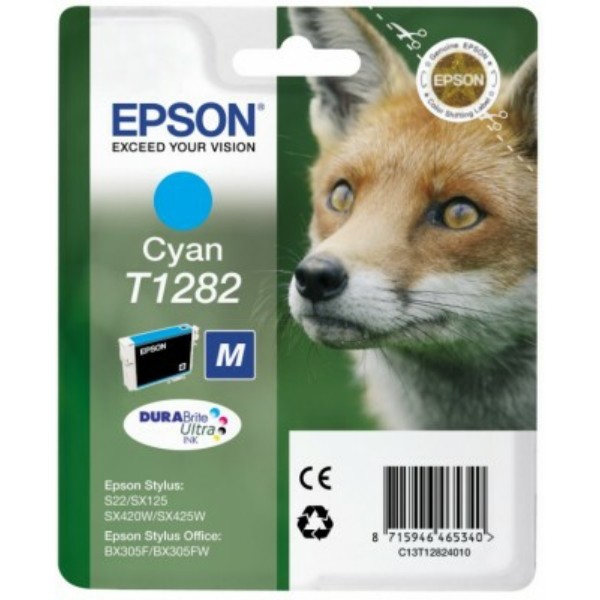 Original Tintenpatrone Epson T1282 cyan (C13T12824012)