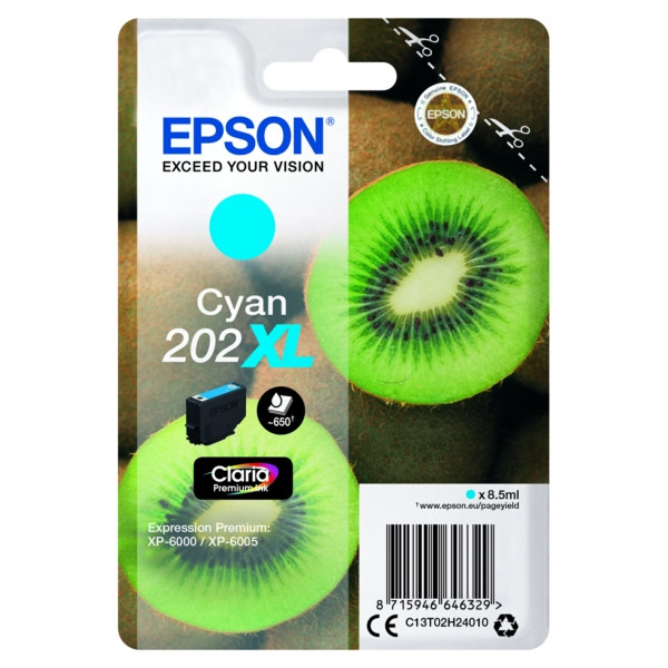 Original Tintenpatrone Epson 202XL cyan (C13T02H24010)