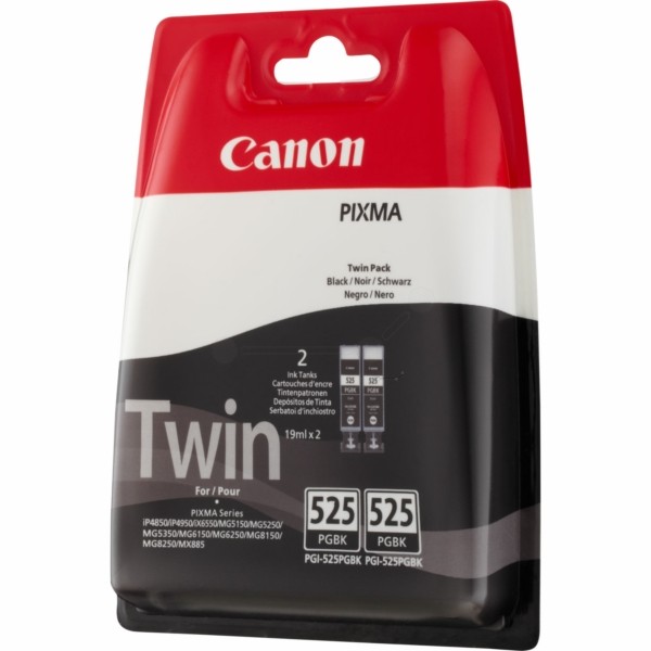 Original Tintenpatronen Canon PGI-525 Doppelpack schwarz (4529B010)
