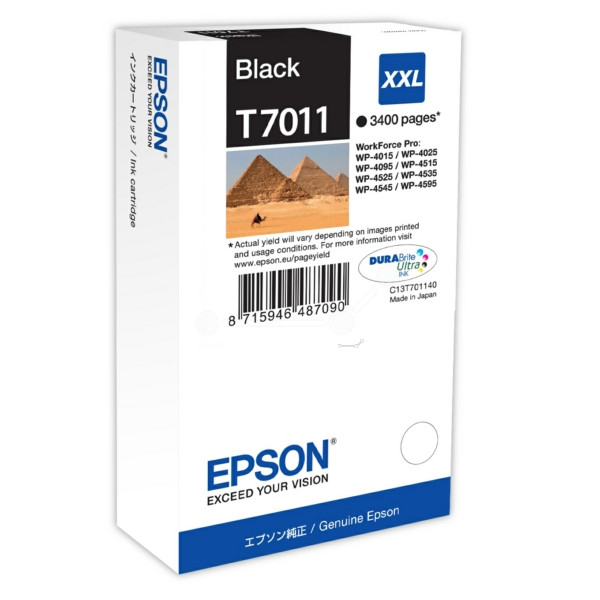 Original Tintenpatrone Epson T7011 schwarz (C13T70114010)