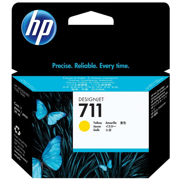 Original Tintenpatrone HP 711 gelb (CZ132A)