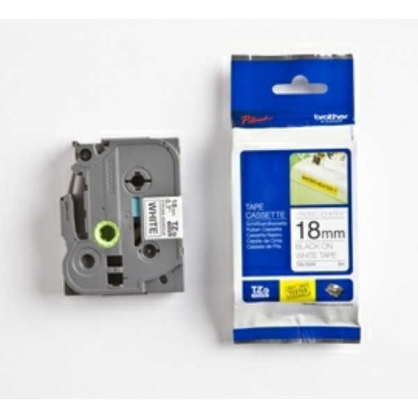 Original Schriftbandkassette Brother TZE-S241 schwarz auf weiß (18mm x 8m) 