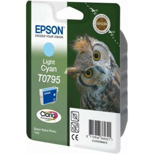 Original Tintenpatrone Epson T0795 hell cyan (C13T07954010)