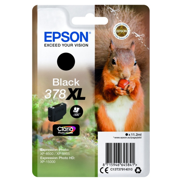 Original Tintenpatrone Epson 378XL schwarz (C13T37914010) 