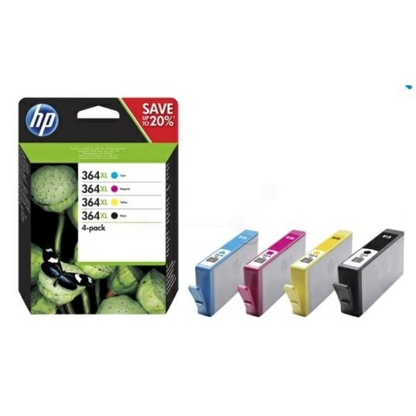 Original Tintenpatronen HP 364XL Multipack BK/C/M/Y (N9J74AE)