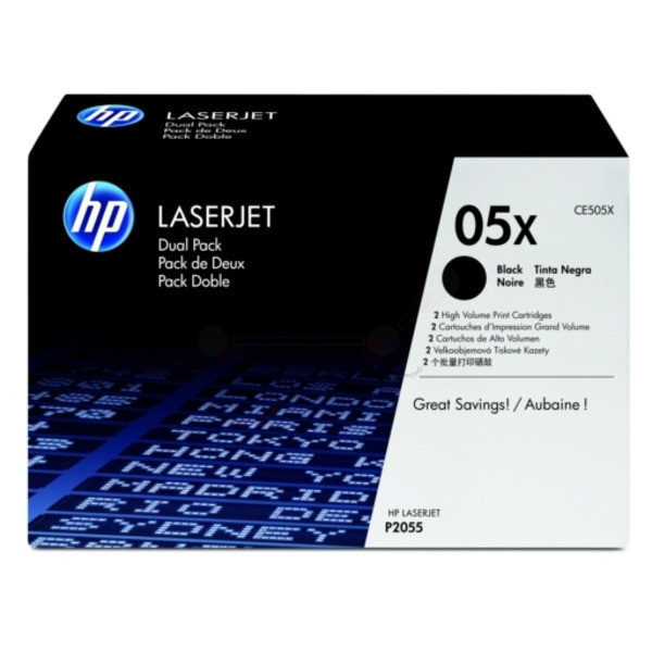 Original Toner HP CE505XD schwarz doppelpack (05XD)