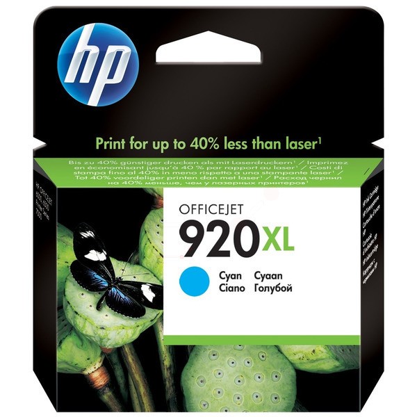 Original Tintenpatrone HP 920XL cyan (CD972AE)