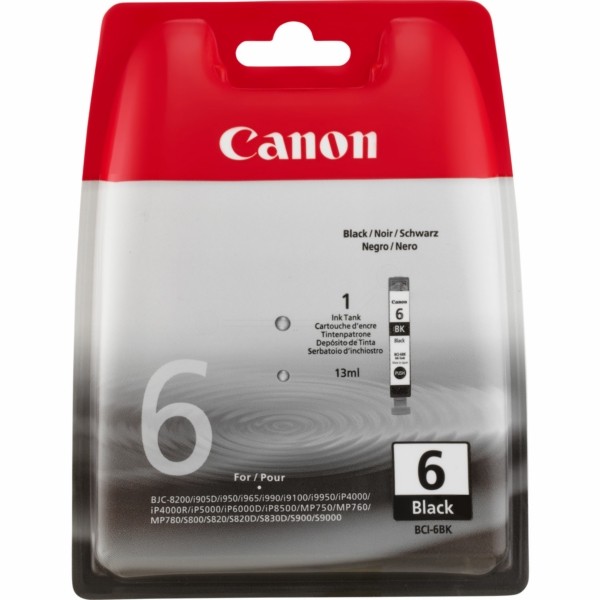 Original Tintenpatrone Canon BCI-6 schwarz (4705A002)
