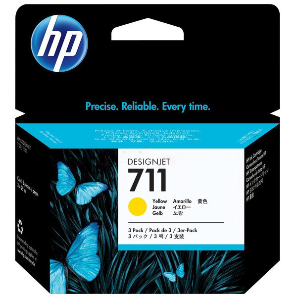 Original Tintenpatrone HP 711 gelb multipack (CZ136A) 