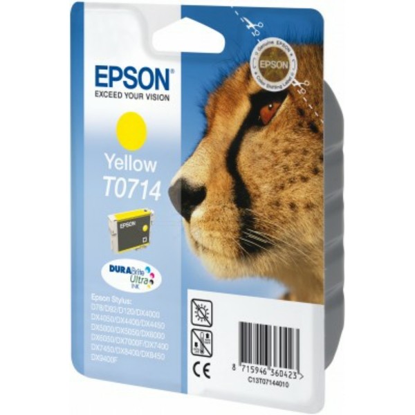 Original Tintenpatrone Epson T0714 gelb (C13T07144011)