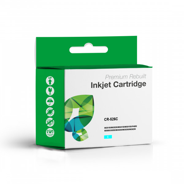 Canon CLI-526 Cyan recycelte Tintenpatrone
