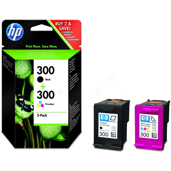 Original Druckerpatronen HP 300 Multipack BK/CL (CN637EE)