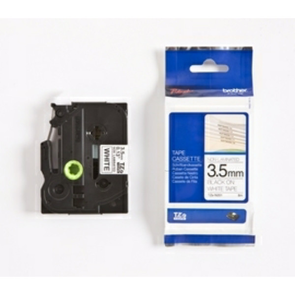 Original Schriftbandkassette Brother TZE-N201 schwarz auf weiß (3,5mm x 8m) 