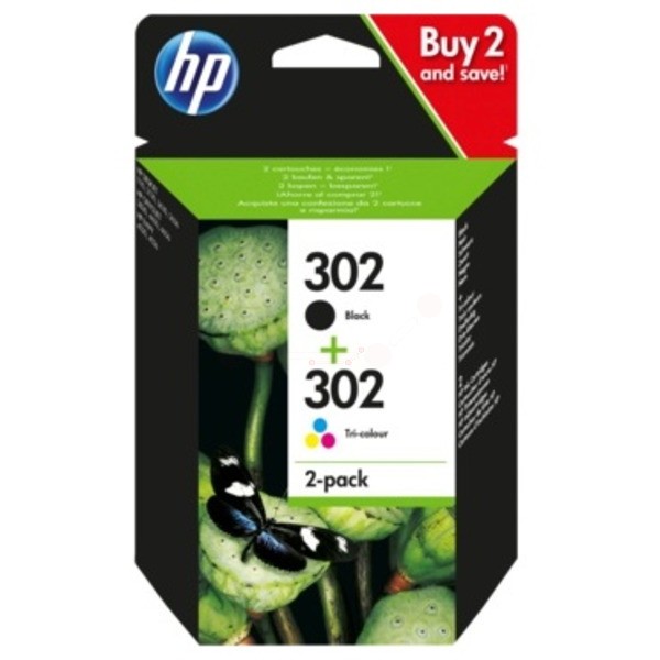 Original Druckerpatronen HP 302 Multipack BK/CL (X4D37AE)