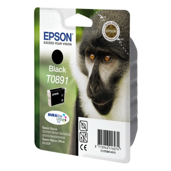Original Tintenpatrone Epson T0891 schwarz (C13T08914011) 