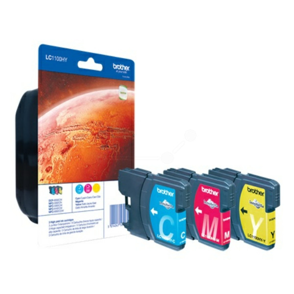 Original Tintenpatronen Brother LC-1100HY RBWBP multipack (LC1100HYRBWBP)