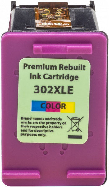 HP 302XL Color recycelte Druckkopfpatrone