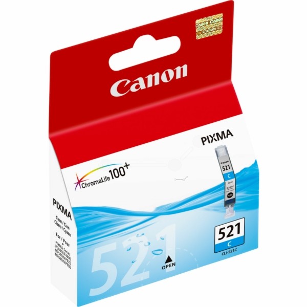 Original Tintenpatrone Canon CLI-521 cyan (2934B001)