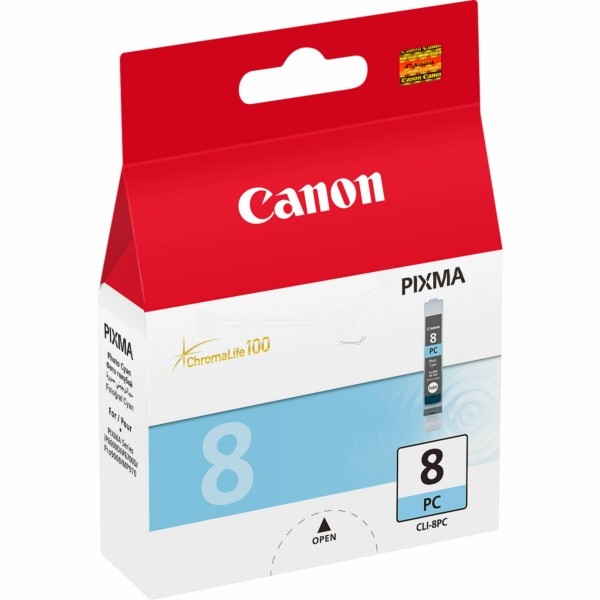 Original Tintenpatrone Canon CLI-8 foto cyan (0624B001)