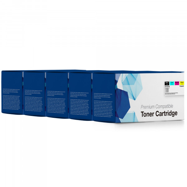 Toner, kompatibel zu OKI (44469803) (44469706) (44469705) (44469704) Vorteilspack BK/BK/C/M/Y