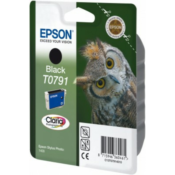 Original Tintenpatrone Epson T0791 schwarz (C13T07914010) 
