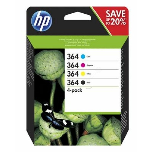 Original Tintenpatronen HP 364 Multipack BK/C/M/Y (N9J73AE)