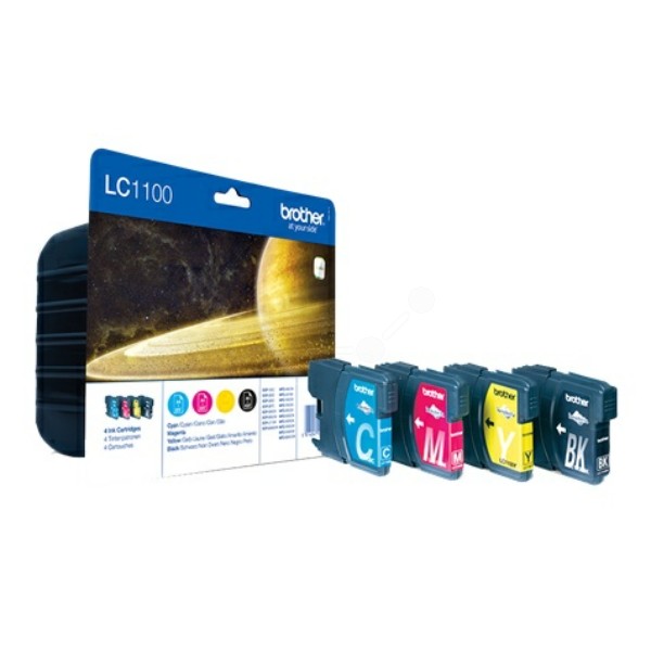 Original Tintenpatronen Brother LC-1100 Multipack BK/C/M/Y (LC1100VALBPDR)