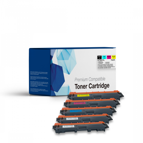 Toner, kompatibel zu Brother TN-241/TN-245 Vorteilspack BK/BK/C/M/Y