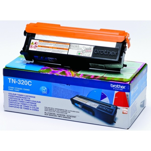 Original Toner Brother TN-320 cyan