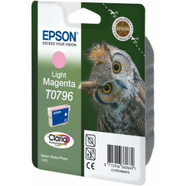 Original Tintenpatrone Epson T0796 hell magenta (C13T07964010)