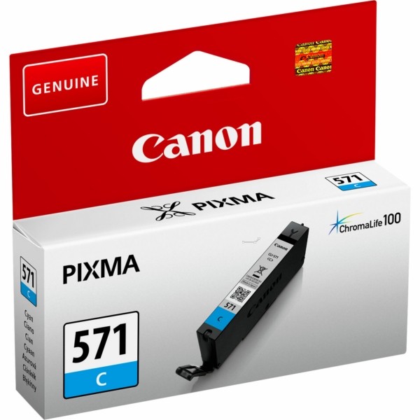 Original Tintenpatrone Canon CLI-571 cyan (0386C001)