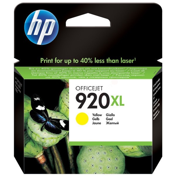 Original Tintenpatrone HP 920XL gelb (CD974AE)