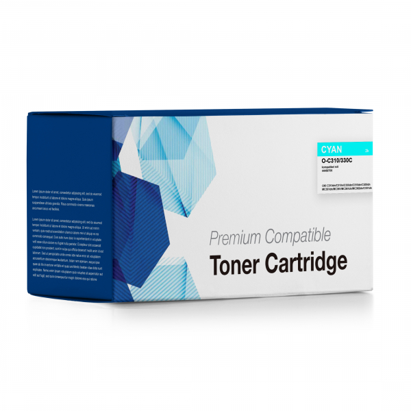 Toner, kompatibel zu OKI (44469706) cyan