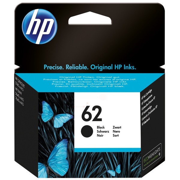 Original Druckerpatrone HP 62 schwarz (C2P04AE)