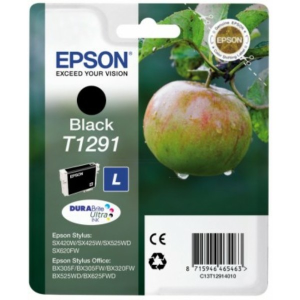 Original Tintenpatrone Epson T1291 schwarz (C13T12914012)