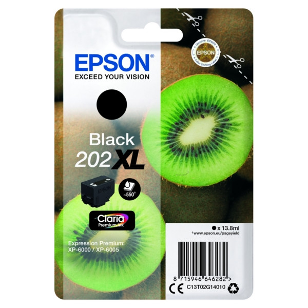 Original Tintenpatrone Epson 202XL schwarz (C13T02G14010)