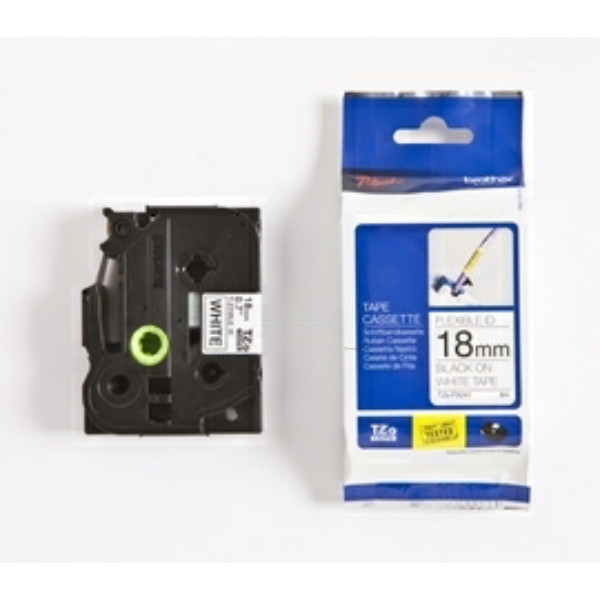 Original Schriftbandkassette Brother TZE-FX241 schwarz auf weiß (18mm x 8m) 