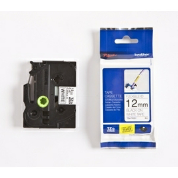 Original Schriftbandkassette Brother TZE-FX231 schwarz auf weiß (12mm x 8m) 
