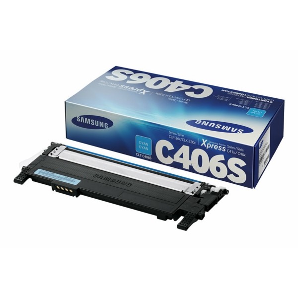 Original Toner Samsung CLT-C406S cyan (ST984A)